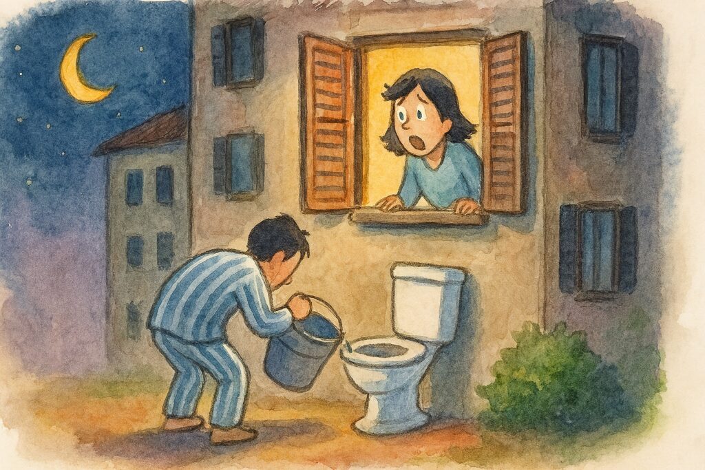 挿絵、スイストイレ