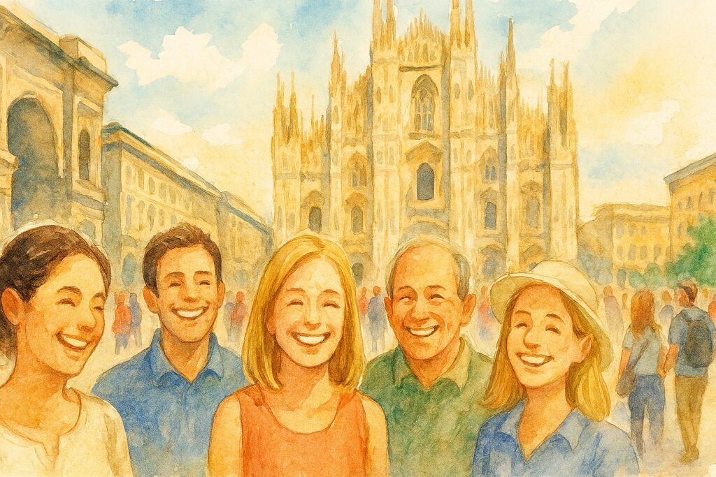 挿絵、ミラノイタリア