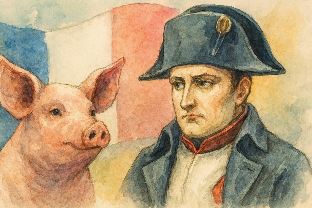挿絵ナポレオンと豚