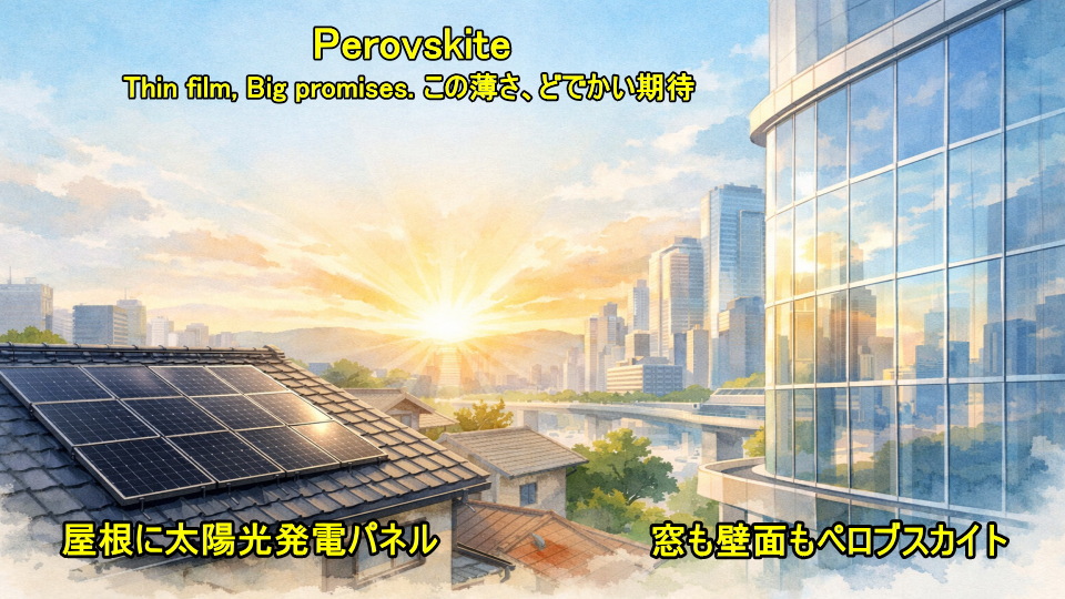 260212 左屋根に太陽光発電 右窓も壁面もペロブスカイト